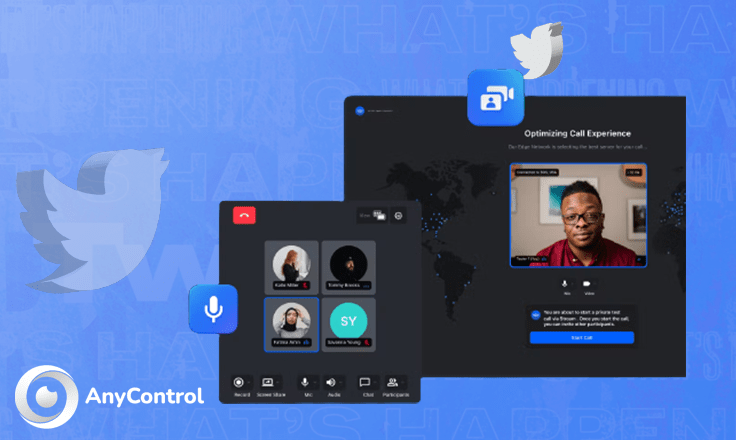 تماس صوتی و تصویری توییتر فعال شد